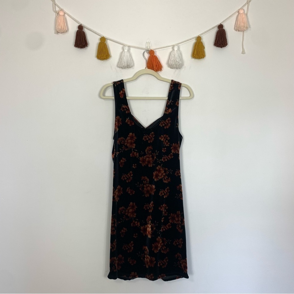 Free Press Velvet Ruched Mini Dress Size XL - Picture 9 of 10